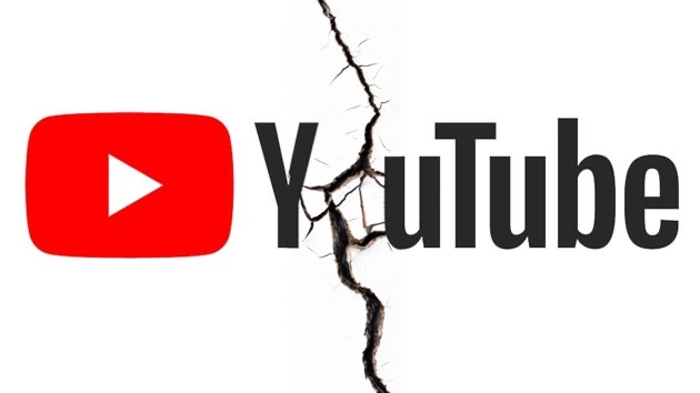 Youtube Logo mit Riss